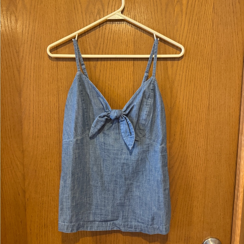 NWT Old Navy Chambray Tie-Front Cami Top - Size XS